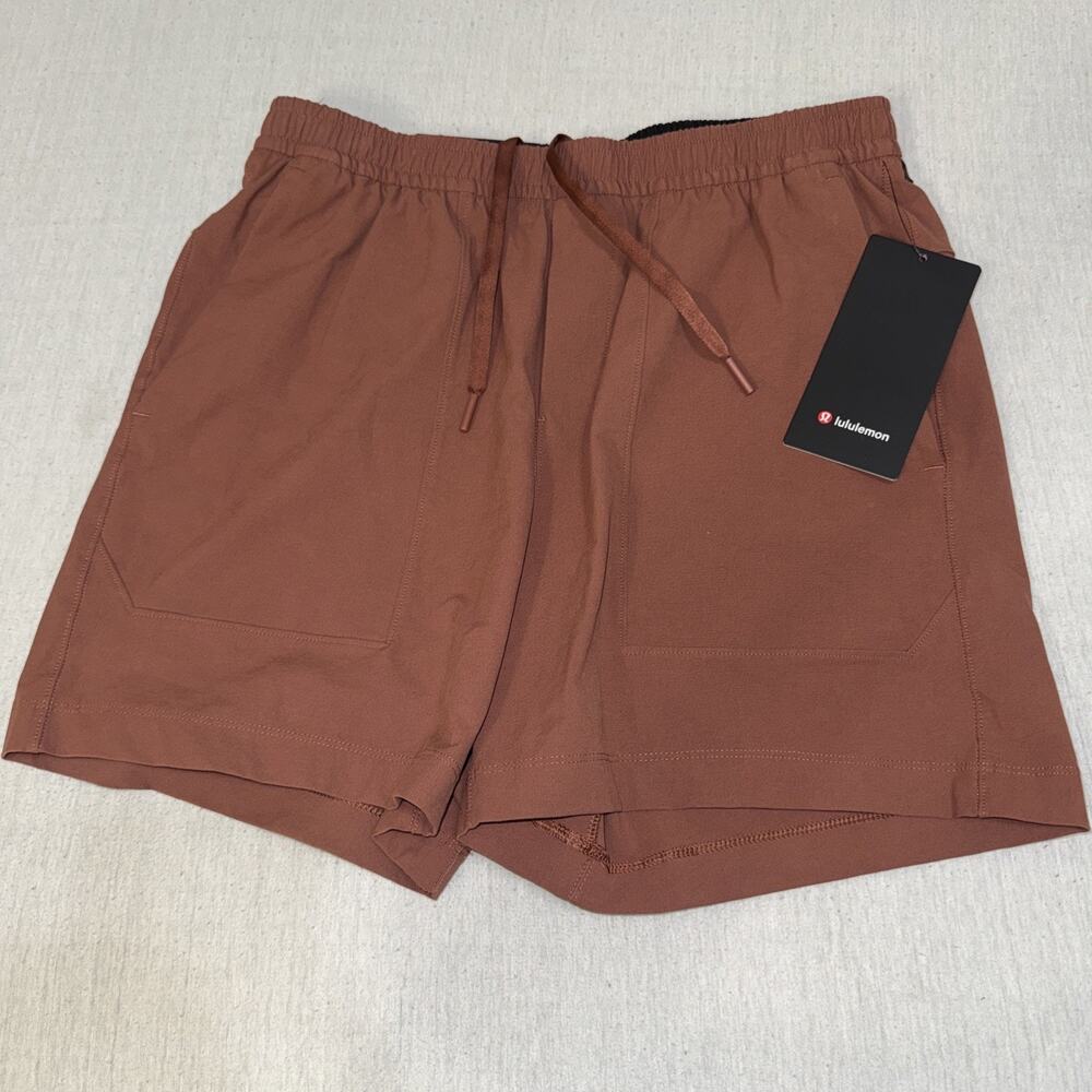 Lululemon Bowline 5” Short *Woven - Men’s Medium ~ $78 Warm Terracotta Brown NWT
